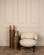 Lounge chair Ornella beige angora