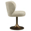 Dining chair Amely natural softweave swivel
