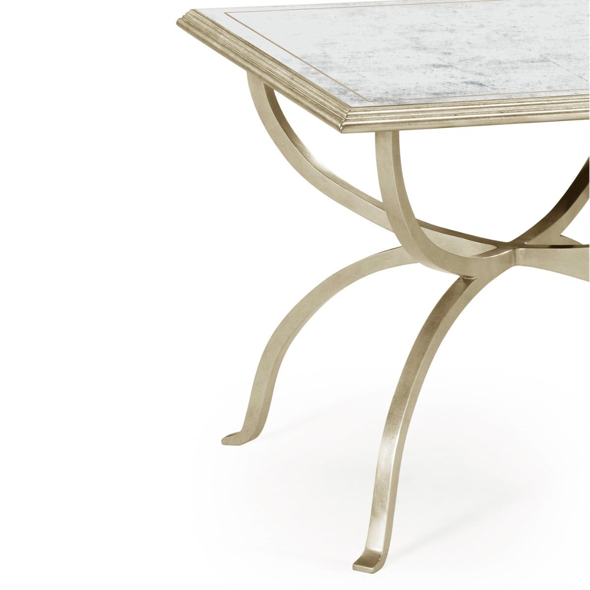 Coffee Table Contemporary Set of 2 - Silver