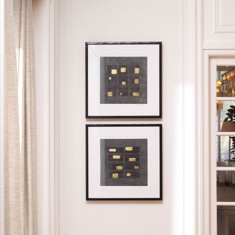 Eichholtz Accessories Print Black Squares by Michael Willett set of 2 House of Isabella UK