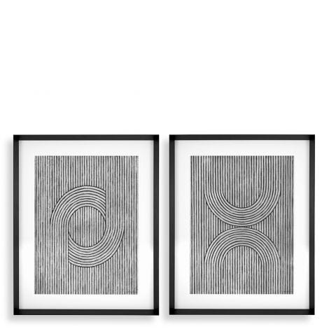Eichholtz Accessories Print Cedar grooves set of 2 House of Isabella UK