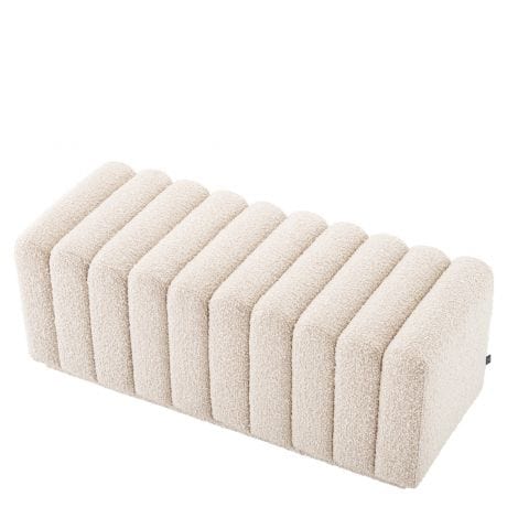 Eichholtz Bench Bente Boucle Cream House of Isabella UK