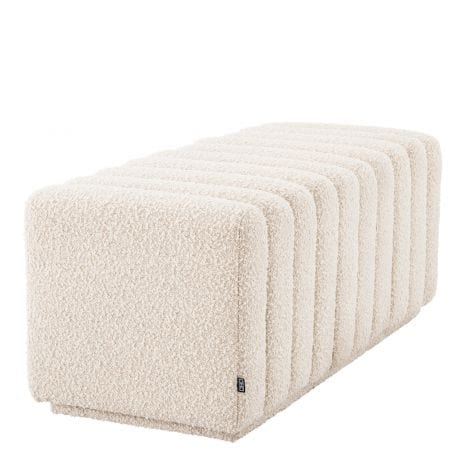 Eichholtz Bench Bente Boucle Cream House of Isabella UK