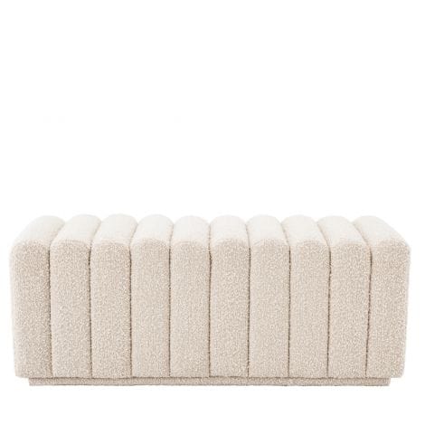 Eichholtz Bench Bente Boucle Cream House of Isabella UK