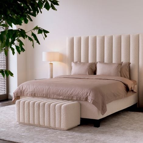 Eichholtz Bench Bente Boucle Cream House of Isabella UK