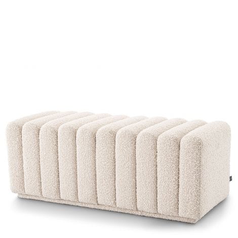 Eichholtz Bench Bente Boucle Cream House of Isabella UK