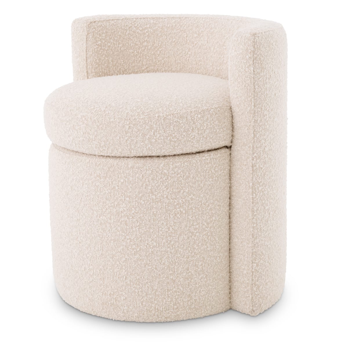 Eichholtz BOUCLE CREAM STOOL ARCADIA House of Isabella UK