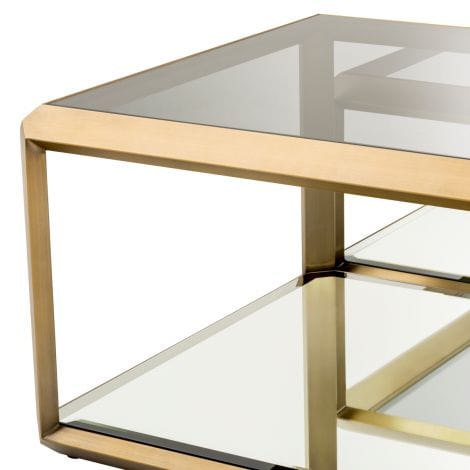 Eichholtz Coffee Table Callum - Brushed Brass Finish House of Isabella UK