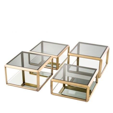 Eichholtz Coffee Table Callum - Brushed Brass Finish House of Isabella UK