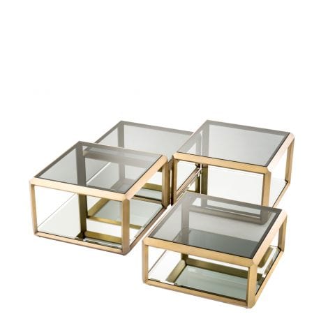 Eichholtz Coffee Table Callum - Brushed Brass Finish House of Isabella UK