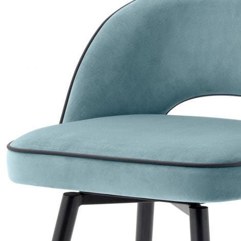 Eichholtz Dining Bar Stool Cliff set of 2 Blue House of Isabella UK