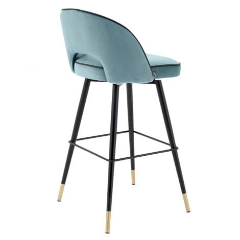 Eichholtz Dining Bar Stool Cliff set of 2 Blue House of Isabella UK