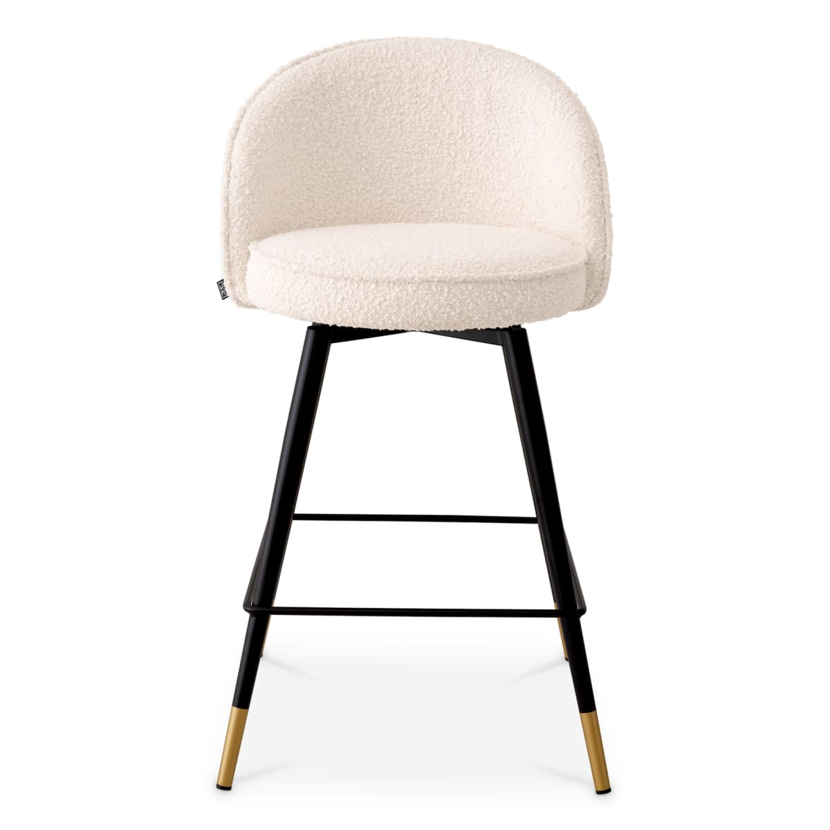 Eichholtz Dining Boucle Cream Counter Stool Cooper set of 2 House of Isabella UK