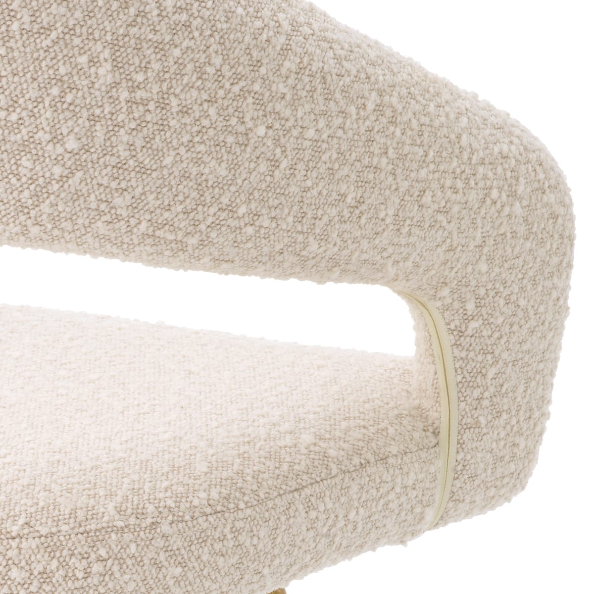 Eichholtz Dining Boucle Cream Dining Chair Bravo House of Isabella UK