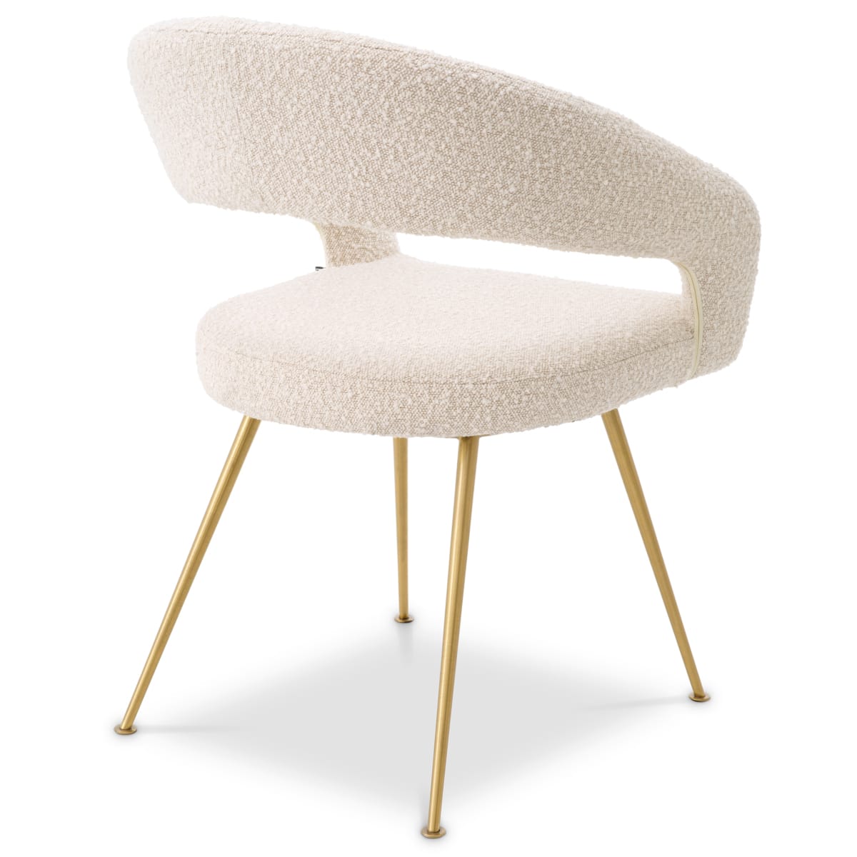 Eichholtz Dining Boucle Cream Dining Chair Bravo House of Isabella UK