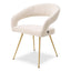 Eichholtz Dining Boucle Cream Dining Chair Bravo House of Isabella UK