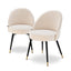 Eichholtz Dining Boucle Cream Dining Chair Cooper set of 2 House of Isabella UK