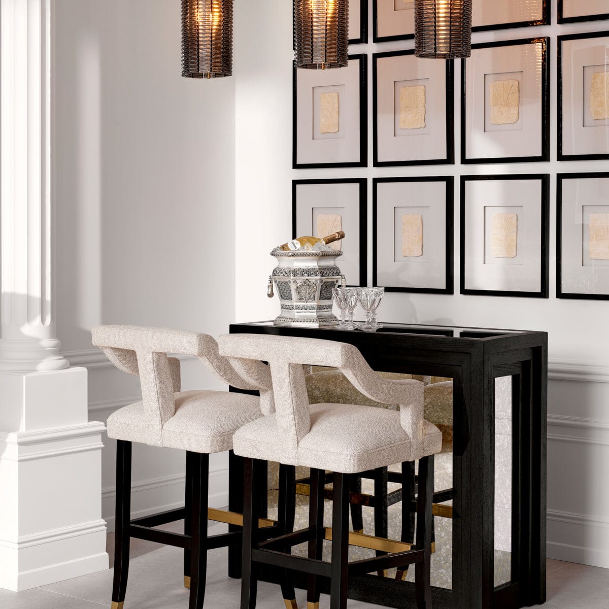 Eichholtz Dining Counter Stool Roumier House of Isabella UK