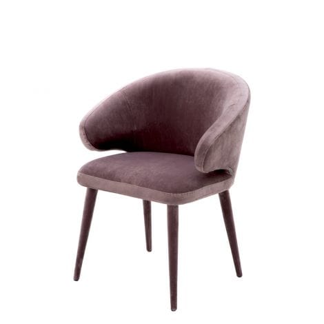 Eichholtz Dining Dining Chair Cardinale Roche taupe velvet | upholstered legs House of Isabella UK