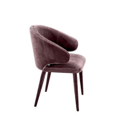 Eichholtz Dining Dining Chair Cardinale Roche taupe velvet | upholstered legs House of Isabella UK