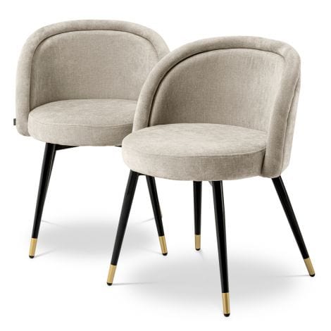 Eichholtz Dining Dining Chair Chloé set of 2 Sand House of Isabella UK