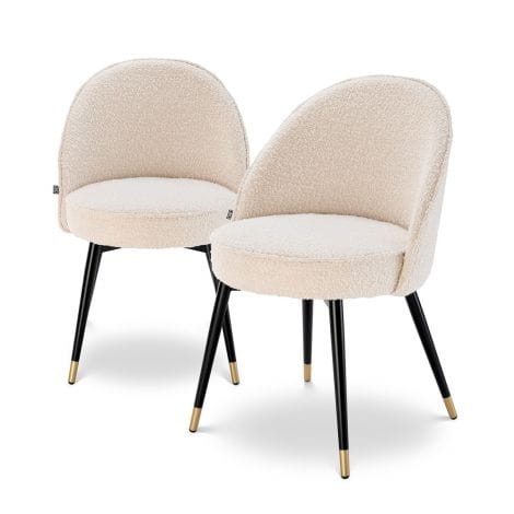 Eichholtz Dining Dining Chair Cooper set of 2 Boucle House of Isabella UK