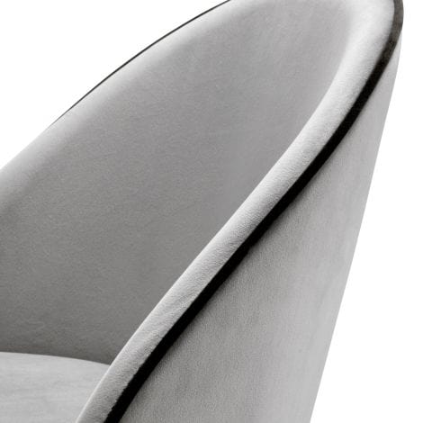 Eichholtz Dining Dining Chair Cooper set of 2 Grey Velvet House of Isabella UK