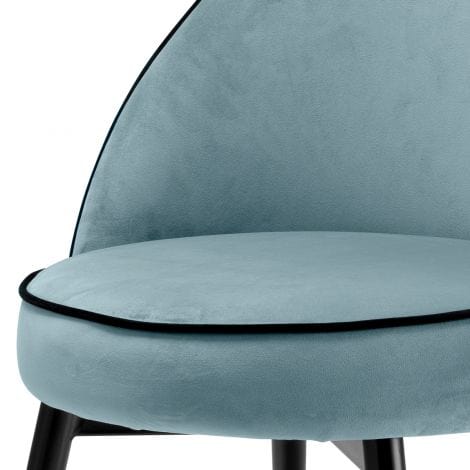 Eichholtz Dining Dining Chair Cooper set of 2 Savona blue velvet House of Isabella UK