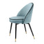 Eichholtz Dining Dining Chair Cooper set of 2 Savona blue velvet House of Isabella UK