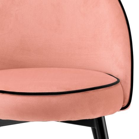 Eichholtz Dining Dining Chair Cooper set of 2 Savona nude velvet House of Isabella UK