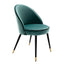 Eichholtz Dining Dining Chair Cooper set of 2 Turquoise Velvet House of Isabella UK