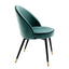Eichholtz Dining Dining Chair Cooper set of 2 Turquoise Velvet House of Isabella UK