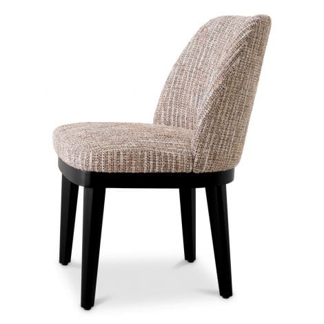 Eichholtz Dining Dining Chair Costa Mademoiselle beige | black legs House of Isabella UK