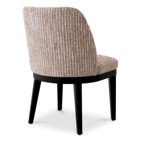 Eichholtz Dining Dining Chair Costa Mademoiselle beige | black legs House of Isabella UK