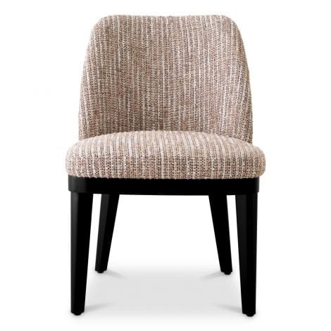 Eichholtz Dining Dining Chair Costa Mademoiselle beige | black legs House of Isabella UK