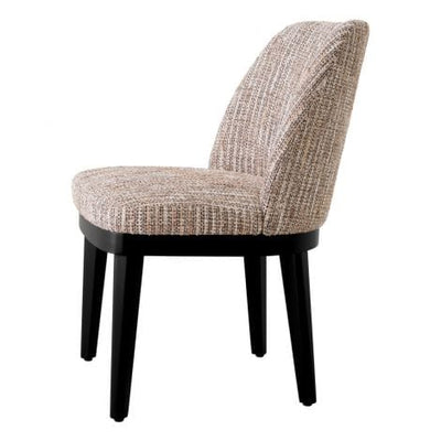 Eichholtz Dining Dining Chair Costa Mademoiselle beige | black legs House of Isabella UK