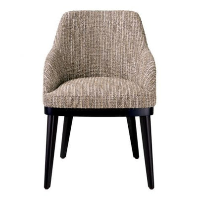 Eichholtz Dining Dining Chair Costa with arm Mademoiselle beige | black legs House of Isabella UK