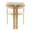 Eichholtz Dining Dining Chair Donato Brushed brass finish | bouclÃ© cream House of Isabella UK