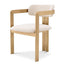 Eichholtz Dining Dining Chair Donato Brushed brass finish | bouclÃ© cream House of Isabella UK