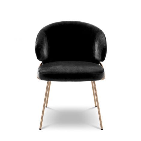 Eichholtz Dining Dining Chair Kinley Grey Velvet | OUTLET House of Isabella UK