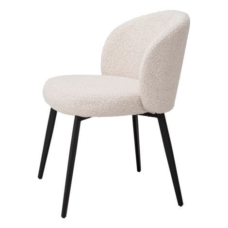 Eichholtz Dining Dining Chair Lloyd set of 2 Bouclé cream House of Isabella UK