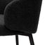 Eichholtz Dining Dining Chair Lloyd with arm set of 2 Bouclé black | black finish legs House of Isabella UK