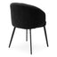Eichholtz Dining Dining Chair Lloyd with arm set of 2 Bouclé black | black finish legs House of Isabella UK