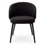Eichholtz Dining Dining Chair Lloyd with arm set of 2 Bouclé black | black finish legs House of Isabella UK