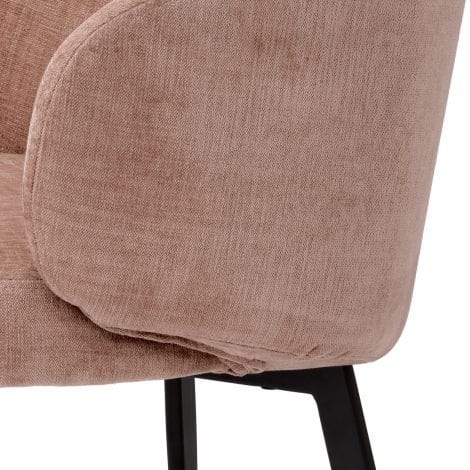 Eichholtz Dining Dining Chair Lloyd with arm set of 2 Sisley pink | black finish legs House of Isabella UK