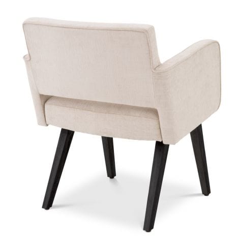 Eichholtz Dining Dining Chair Locarno Sisley beige | black finish legs House of Isabella UK