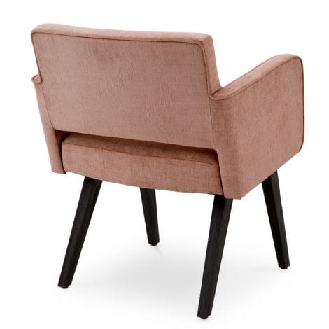 Eichholtz Dining Dining Chair Locarno Sisley pink | black finish legs House of Isabella UK