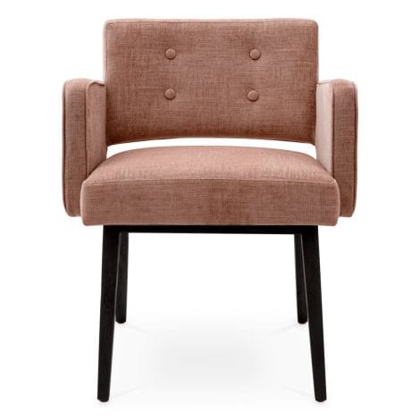 Eichholtz Dining Dining Chair Locarno Sisley pink | black finish legs House of Isabella UK