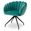 Eichholtz Dining Dining Chair Luzern Savona turquoise velvet | black swivel base House of Isabella UK