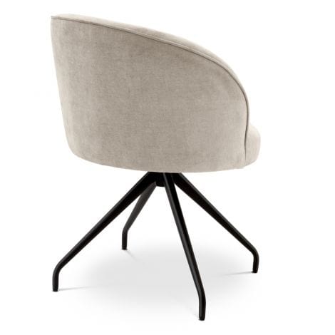 Eichholtz Dining Dining Chair Masters Clarck sand | black finish swivel base House of Isabella UK